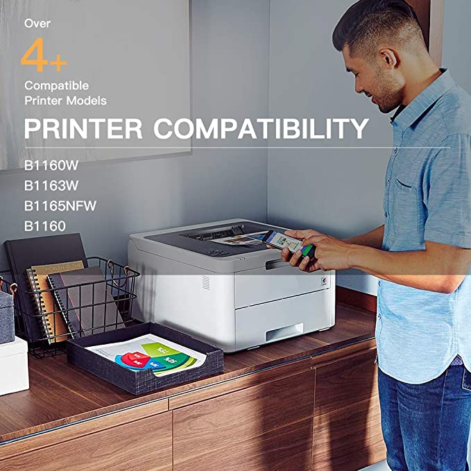 Compatible Toner Cartridge Dell YK1PM 1160 331-7335 HF44N HF442 2 Pack E-Z Ink
