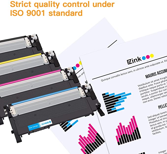 Compatible Toner Cartridge Samsung 404S CLT-404S CLT-K404S CLT-C404S CLT-M404S CLT-Y404S 4 Pack E-Z Ink