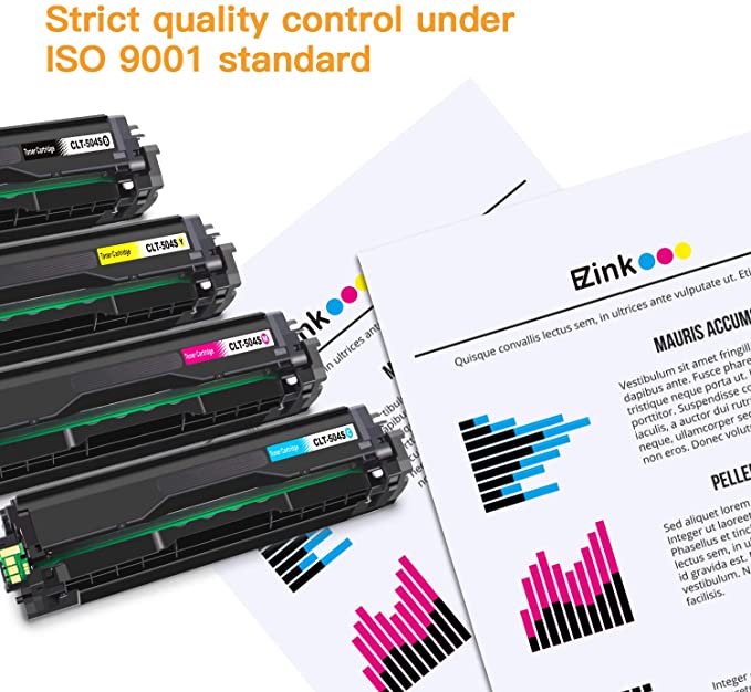 Compatible Toner Cartridge Samsung 504S CLT-K504S CLT-504S CLT-M504S CLT-C504S CLT-Y504S 4 Pack E-Z Ink