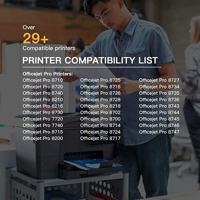 Remanufactured Ink Cartridge HP 952XL Upgraded Chips 4 Pack E-Z Ink