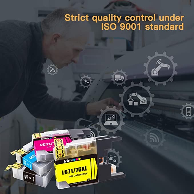 Compatible Ink Cartridge Brother LC-75 XL High Yield 20 Pack E-Z Ink