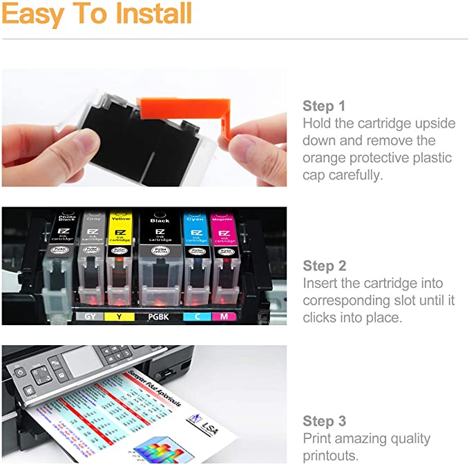 Compatible Ink Cartridge Epson PGI-270XL CLI-271XL 15 Pack E-Z Ink