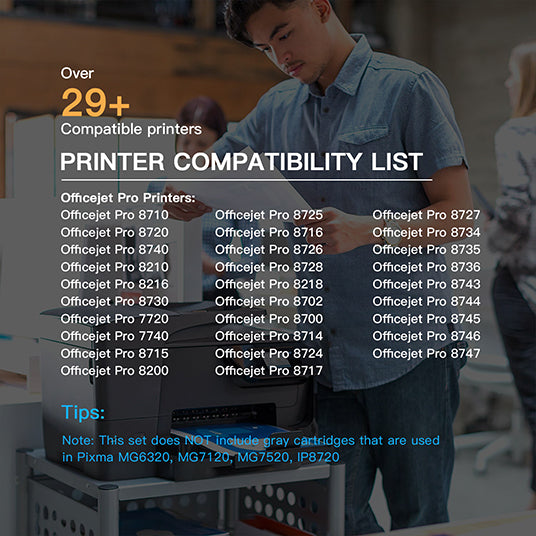 Remanufactured Ink Cartridge HP 952 XL 952XL 952 5 Pack E-Z Ink
