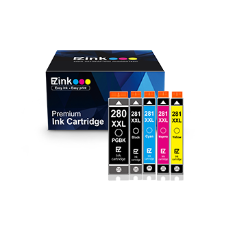 Compatible Ink Cartridge Canon PGI-280XXL CLI-281XXL PGI 280 XXL CLI 281 XXL 5 Pack E-Z Ink