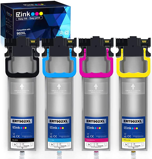 Remanufactured Ink Pack Epson 902 T902 High Yield 4 Pack E-Z Ink