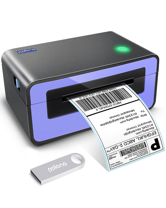 PL60 4x6 Thermal Label Printer, Compatible with Amazon, UPS, Ebay, FedEx, Shopify, etc POLONO