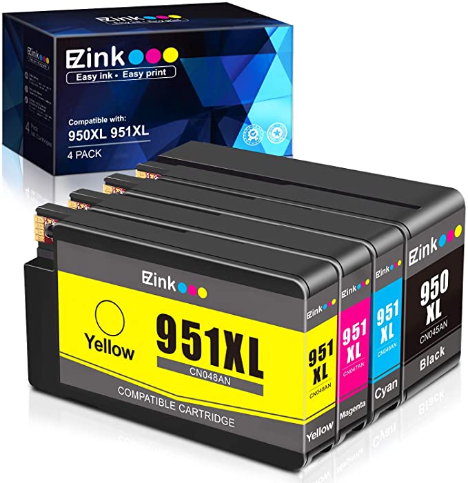 Compatible Ink Cartridge HP 950XL 951XL 4 Pack E-Z Ink