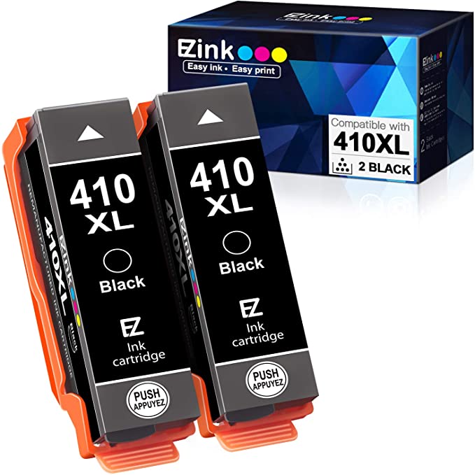 Hervervaardigde Inkpatroon Epson 410XL 410 XL T410XL met die Nuutste Opgedateerde Chip 2 Pak