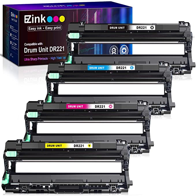 Remanufactured Drum Unit Brother DR221 DR-221 DR221CL 4 Pack