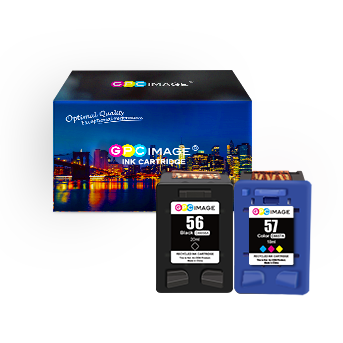 Remanufactured Druckerpatronen für HP 56XL 57XL für HP DeskJet 450ci 5150 5550 5652, Photosmart 7760 7960, PSC 1210 1215 1315 1350, OfficeJet 4212 4215 (1 Schwarz/1 Farbe,2er Pack) DE