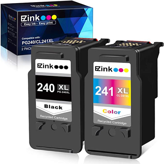 Remanufactured Ink  Cartridge Canon 240 240XL 241 241XL PG-240XL CL-241XL E-Z Ink