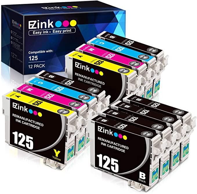 Hervervaardigde Inkpatroon Epson 125 T125 12-pak