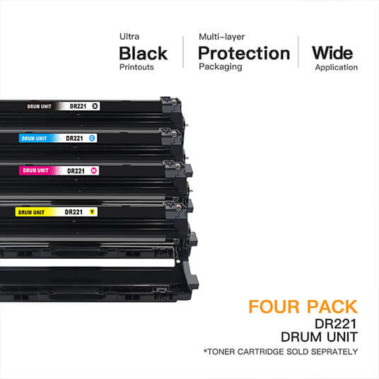 Compatible Drum Unit  Brother DR-221  4 Pack E-Z Ink