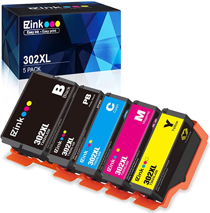 Hervervaardigde Inkpatroon Epson 302XL 302 T302XL T302 5-Pak