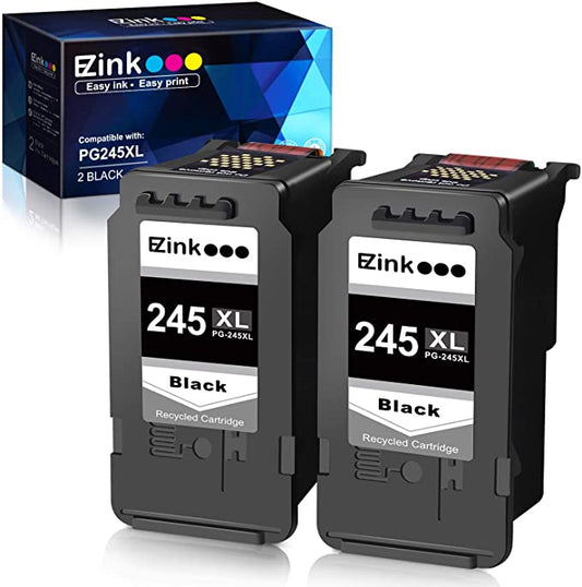 Remanufactured Ink Cartridge Canon 245XL PG-245XL PG245XL PG-243 2 Black E-Z Ink
