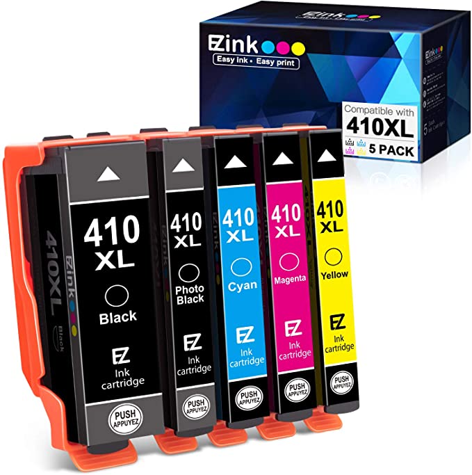 Remanufactured Ink Cartridge Epson 410XL T410XL 5 Pack E-Z Ink