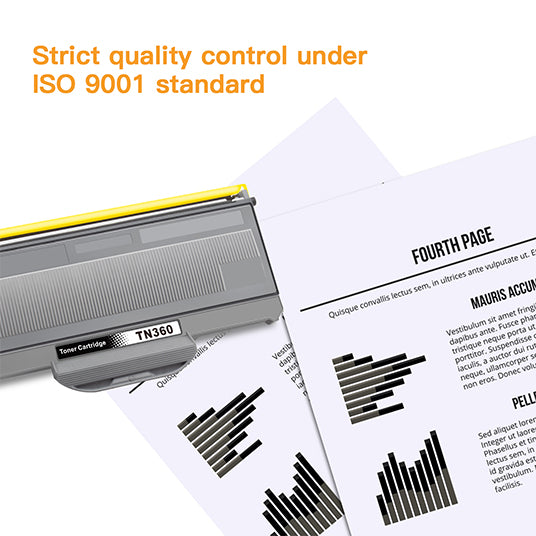 Compatible Toner Cartridge  Brother TN330 TN360 TN-330 TN-360 High Yield 1 Pack E-Z Ink