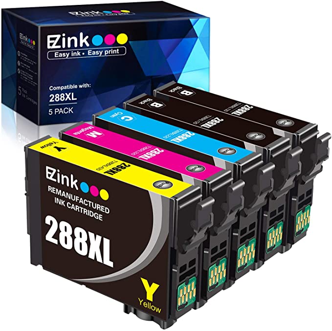 Hervervaardigde Inkpatroon Epson 288XL T288XL Hoë Kapasiteit 5-pak