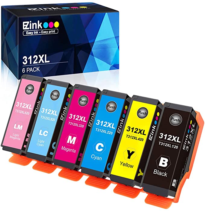 Remanufactured Ink Cartridge Epson 312XL 312 T312XL T312 6 Pack E-Z Ink