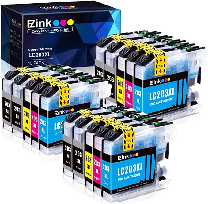 Versoenbare Inkpatroon Brother LC203XL LC203 XL 15 Pak