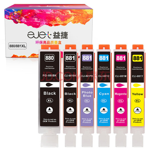 ejet兼容佳能墨盒打印机墨水 ts8180 9180 6180 8280 8380 eik-test
