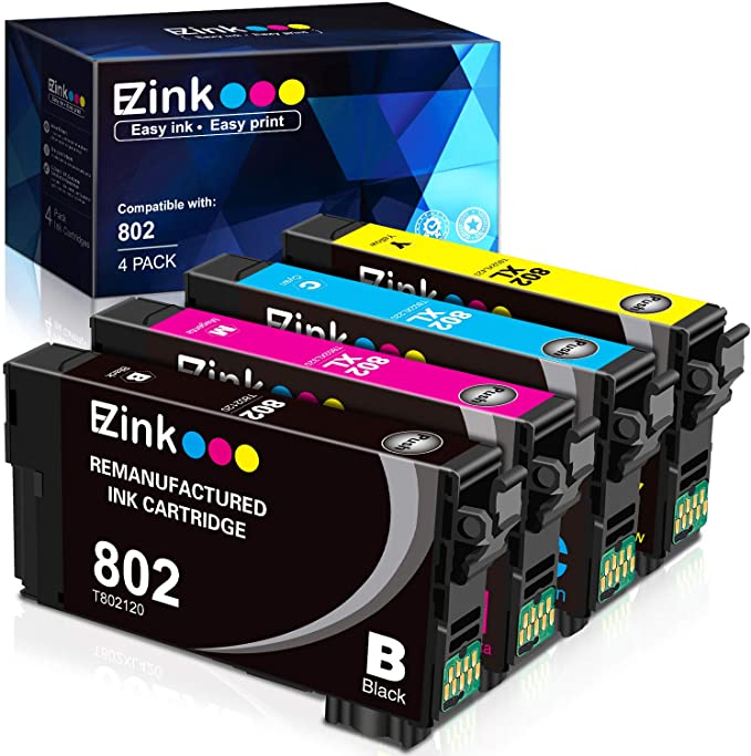 Hervervaardigde Inkpatroon Epson 802XL T802XL 4-pak