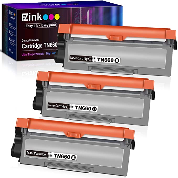 Compatible Toner Cartridge Brother TN630 TN660 High Yield 3 Pack E-Z Ink
