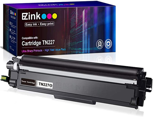 Compatible Toner Cartridge Brother TN227 TN-227 TN227bk TN223 TN-223 with Chip 1 Black E-Z Ink