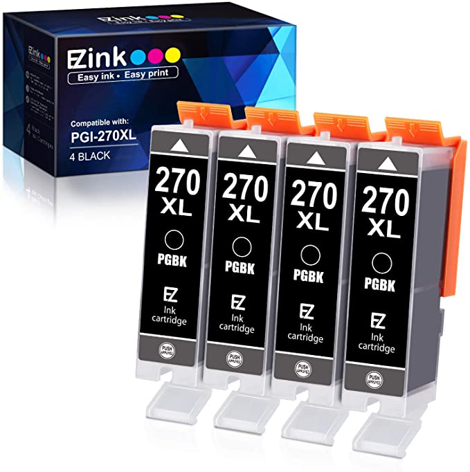 Compatible Ink Cartridge Canon PGI-270XL 4 Pack E-Z Ink