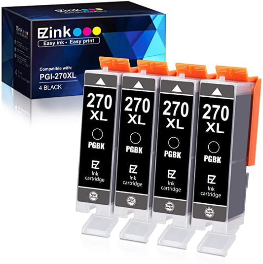 Compatible Ink Cartridge Canon PGI-270XL 4 Pack E-Z Ink
