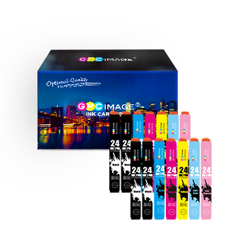 Kompatibel Druckerpatronen Ersatz für Epson 24 XL für Expression Photo XP-55 XP-750 XP-760 XP-850 XP-860 XP-950 XP-960 Drucker (4 Schwarz/2 Cyan/2 Magenta/2 Gelb/2 LC/2 LM, 14-Pack) DE