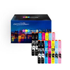 Kompatibel Druckerpatronen Ersatz für Epson 24 XL für Expression Photo XP-55 XP-750 XP-760 XP-850 XP-860 XP-950 XP-960 Drucker (4 Schwarz/2 Cyan/2 Magenta/2 Gelb/2 LC/2 LM, 14-Pack)