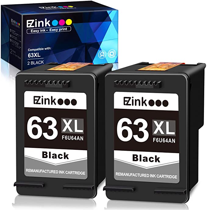 Hervervaardigde Inkpatroon HP 63XL 63 XL 2-Pak