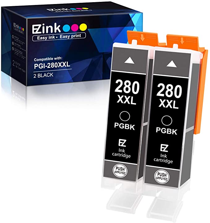 Compatible Ink Cartridge Canon PGI-280XXL PGI 280 XXL 2 Pack E-Z Ink