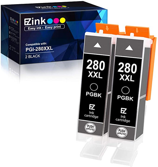 Compatible Ink Cartridge Canon PGI-280XXL PGI 280 XXL 2 Pack E-Z Ink