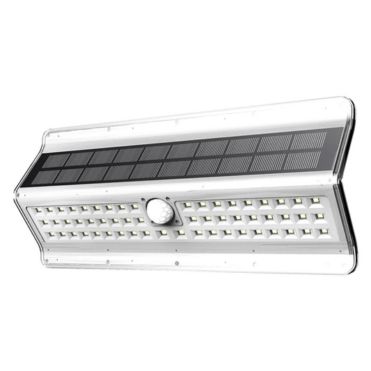 EZBASICS Solar Motion Sensor Light Outdoor, 56 LED, White Shape, 1 Pack ezbasics