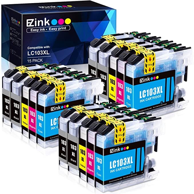 Compatible Ink Cartridge Brother LC-103XL LC103XL LC103 XL 101XL LC101 LC 101 15 Pack E-Z Ink