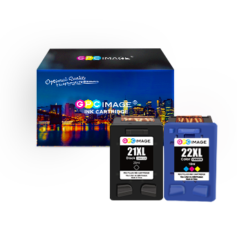 Hervervaardigde inkpatrone vir HP 21 XL 22 XL vir HP PSC 1410, DeskJet D1530 D1560 D2360 D2460 F335 F380 F390 F2180 F2290 F4180, OfficeJet 4315 4355 (1 Swart/1 Kleur, pak van 2)