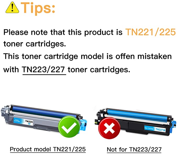 Compatible Toner Cartridge Brother TN225 C Cyan 1 Pack E-Z Ink