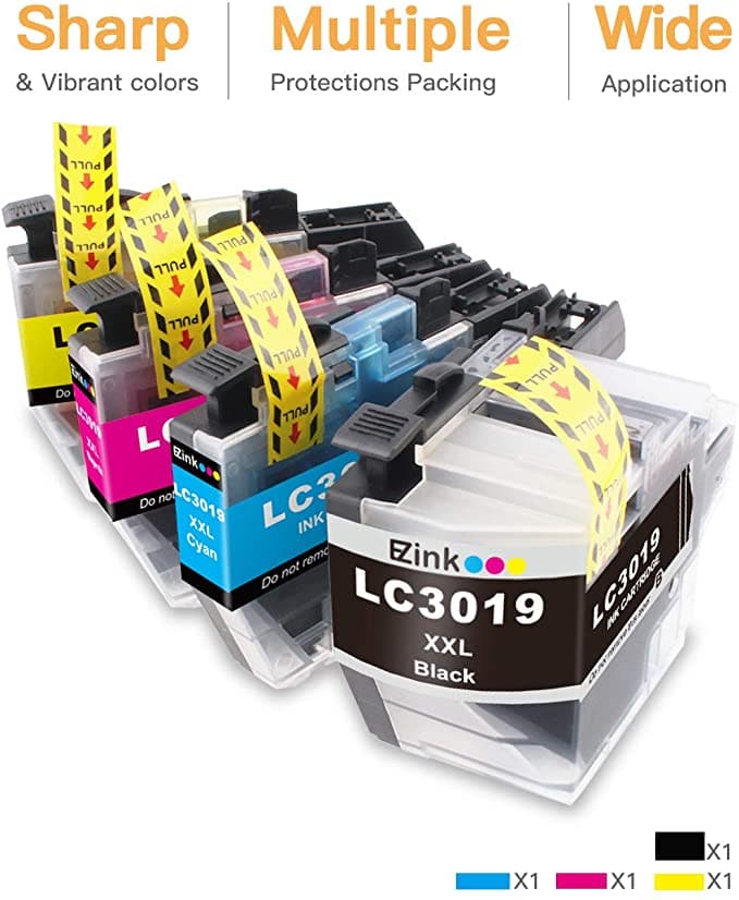 Compatible Ink Cartridge Brother LC3019 XXL LC3019BK LC3019C LC3019M LC3019Y 4 Pack E-Z Ink