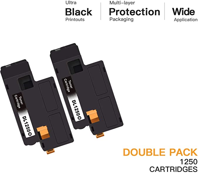 Compatible Toner Cartridge Dell 1250 810WH High Yield 2 Pack E-Z Ink