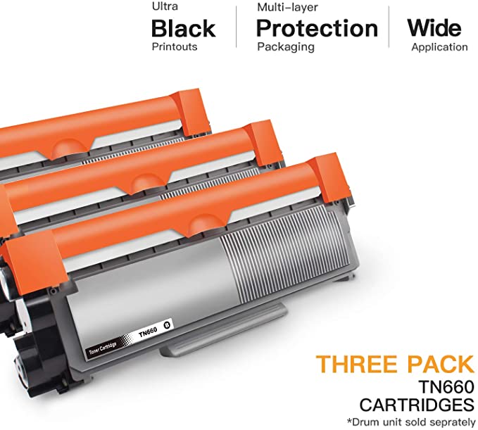 Compatible Toner Cartridge Brother TN630 TN660 High Yield 3 Pack E-Z Ink