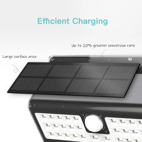 EZBASICS Solar Lights Outdoor 32 LED, Black Shape, 4 Pack ezbasics