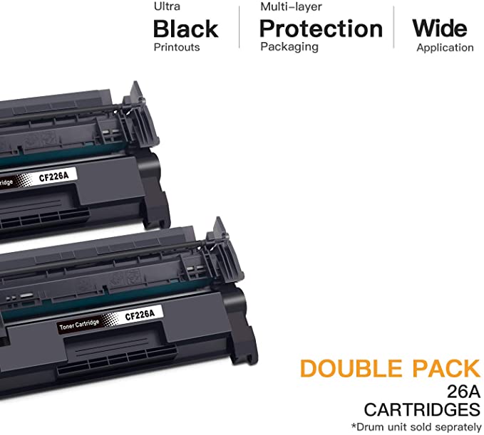 Compatible Toner Cartridge HP 26A CF226A 26X CF226X 2 Pack E-Z Ink