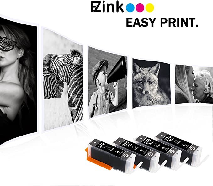 Compatible Ink Cartridge Canon PGI-270XL 4 Pack E-Z Ink
