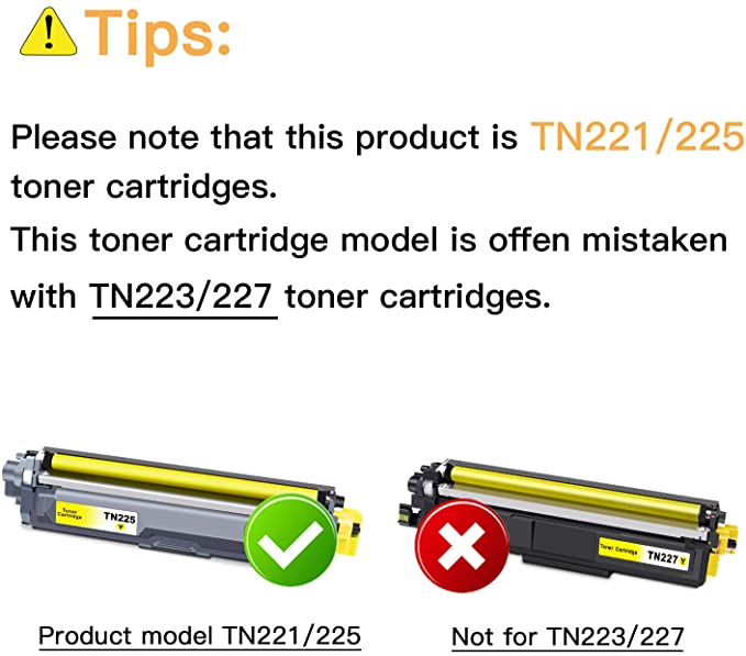 Compatible Toner Cartridge Brother TN225 Y 1 Pack E-Z Ink