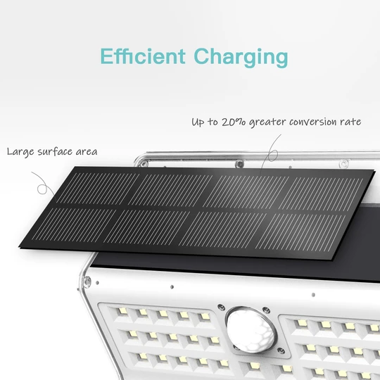 EZBASICS Solar Lights Outdoor 32 LED, White shape, 4 Pack ezbasics