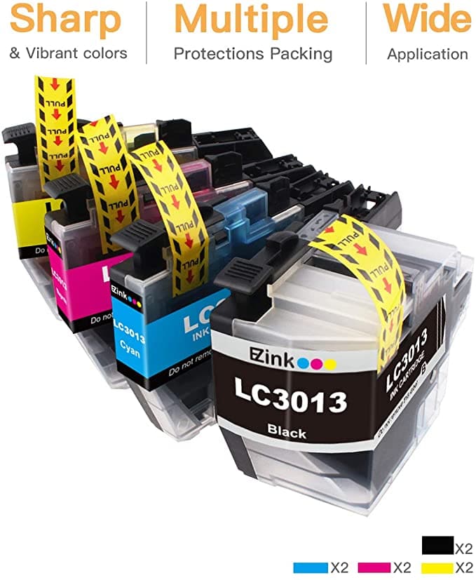 Compatible Ink Cartridge Brother LC3013 LC-3013 8 Pack E-Z Ink