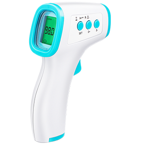 Non-Contact Infrared Forehead Thermometer IR Digital Medical Body Laser Gun to Measure Temperature Fever, FDA Cleared, Instant Accurate Reading with LCD Display, for Adults, Babies.