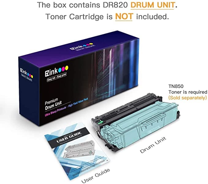 Compatible Drum Unit Brother DR 820 DR820 DR-820 2 Drum Unit E-Z Ink